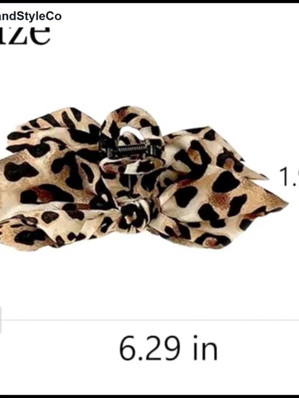Leopard Hair Claw Clip for Thick Hair
